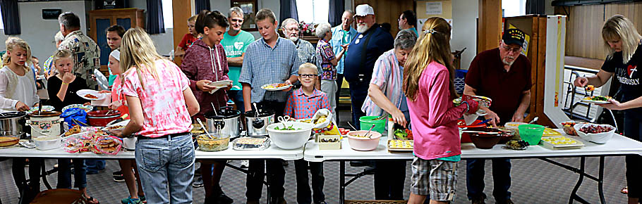 Buffet at Family Day